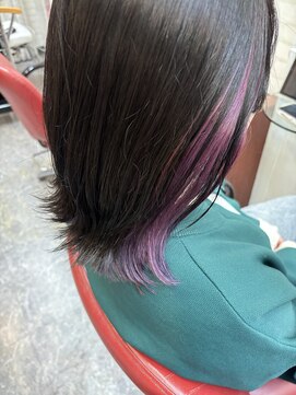 ロマンヤカタ ファース(ROMAN YAKATA fars) 激かわパープルインナーカラー♪@田島（2025/12）