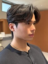 ノラギンザユー(NORA GINZA/U) メンズヘアセンターパートダウンパーマカルマパーマ