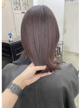 【tomomi＊ボルドー　ワインレッド　ブリーチなし　暖色カラー】