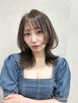 ロンド マーレ 天神大名店(Lond mare) ミディアムレイヤー/似合わせカット/ダークアッシュ/ベージュ