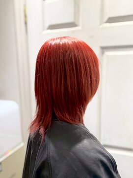 アロマ ヘアー ルーム 新宿3号店(AROMA hair room) ダブルカラー/ブリーチ/チェリーレッド/ウルフ/カッパーピンク