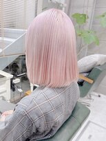 デイズ(days)&nbsp;切りっぱなしボブホワイトピンクカラー