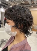 ニュアンスパーマ/ショートウルフ[中崎町/梅田駅］