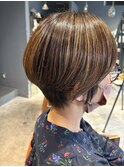 30代40代◎小顔見せ似合わせカットショート×丸みショート