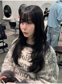 韓国レイヤーカット/顔周り/ココアベージュ/古荘竜生