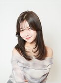 暗めカラー/韓国風/レイヤーカット/髪質改善/縮毛矯正/淵野辺