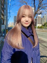 クプラ(Qpula) ケアブリーチ ピンクベージュ 髪質改善カラー