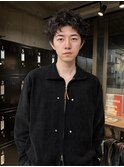 ニュアンスパーマ アクティブショート ダウンバング　men's