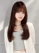 ヘアメイク アース 本庄早稲田店(HAIR & MAKE EARTH)&nbsp;ナチュラルベージュ_韓国ヘア_顔周りレイヤー_ヨシンモリ