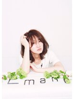 エルマノ 仙川(L mano)&nbsp;長めの前髪とミディアムヘアに相性の良いパーマスタイル