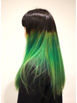 エメールヘア(aimere hair) ビビットグラデーショングリーン
