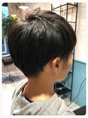 小顔補正立体カット メンズ 【サロンスタイル】