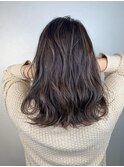 透明感アッシュグレージュ