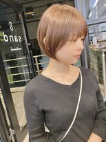 サンドシーン(sand scene)&nbsp;マッシュ/くびれヘア/着物/メルティカラー[原宿表参道/ショート]