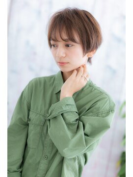 ミック 日暮里店(miq) ニュアンスカラーでカジュアル☆前下がりショートウルフa