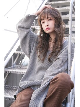 オースティン 門前仲町(AUSTIN) 前髪かき上げイメチェンイヤリングカラーラベンダーカラーくびれ