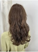 【_white+】ミルクティーベージュ×大人ロングスタイル