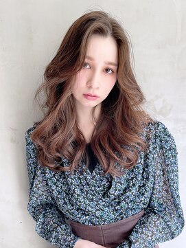 アイティーバイアルバム 下北沢店(IT by ALBUM) 韓国ラフウェーブ_アースカラーくびれヘアツートンカラー_8946