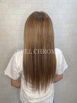 プルクローム(PULL CHROME) 【PULL EXTE】ハイトーン/エクステ多め/明るめエクステ