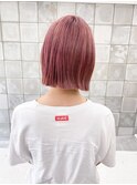ピンクボブ ボブピンク 切りっぱなしボブ