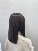 ツヤアッシュの大人ストレートセミディ☆