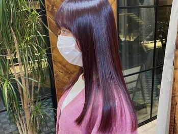 ジェミニ(gemini)の写真/髪質改善しながらツヤ感溢れるナチュラルなストレートに♪[ブリーチ/縮毛矯正/オージュア/ボブ/ヘッドスパ]
