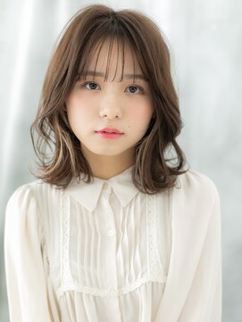 ドクターズ サロン ラブ(Dr's Salon LAB) イヤリングカラー外はねエアリーカールミディg古河20代30代40代