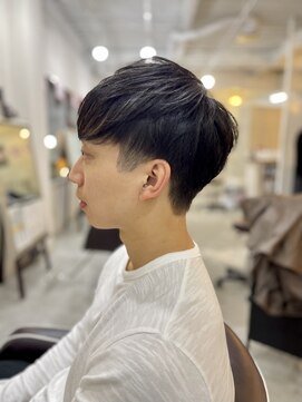 ソイクフ(SOY KUFU) MEN’S HAIR マッシュパーマアッシュブラックカルマパーマ