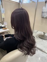 アドラーブル 長岡リバーサイド千秋店(adorable) ブリーチなし透明感ラベンダーパープル×ロングレイヤー