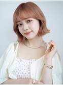 柔らかピンクベージュ＊ダブルカラー