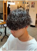 波巻きパーマ