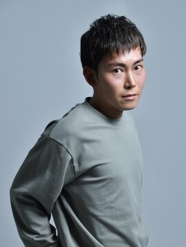 ロアーヘアー フォルド 小倉店(RAWR hair FOLD) 【RAWR】スーツ短髪束感モテる黒髪シークレットパーマ