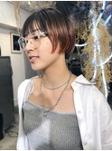 ショートスタイルグラデーションカラー
