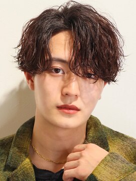 オーシャントーキョー 原宿(OCEAN TOKYO) 波巻きパーマメンズツイストスパイラルパーマセンターパート