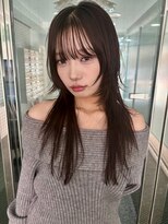 ミラバイグリーン(Mira by green)&nbsp;ハッシュカットレイヤーカットフェースレイヤーココアブラウン