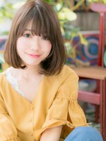 カバーヘア ブリス 大宮西口(COVER HAIR bliss) 大人可愛い斜めバング小顔ワンカールボブディc6大宮20代30代40代