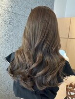 アールヘアーデザイン 千種(r hair design)&nbsp;ゆるふわロングベージュカラーブリーチしない透明感カラー