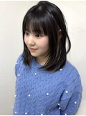 ミディアム　レイヤーカット　髪質改善　博多美容室