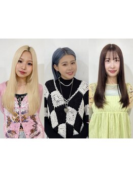 女性ならではのセンスと共感力が+αの可愛いを♪優しいスタイリストばかりなので、美容室は緊張する方も◎