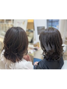 艶感のあるパーマ♪毛先まで柔らかなフォルムに一目惚れ…！イメチェンにもおすすめ◎【橋本/髪質改善】