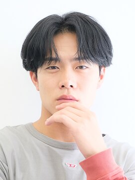 ビカムメンズヘアー 栄店(become men's hair) シースルーマッシュ×メンズ縮毛矯正