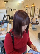 リンクヘアー(Link hair)&nbsp;ボルドーブラウン