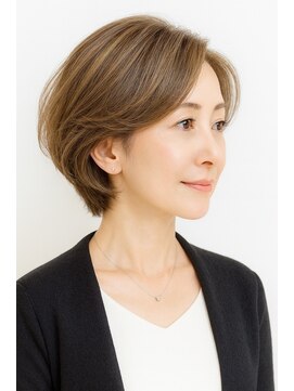 ゲイン(Gain) ショートカット・レイヤーカット×白髪ぼかし