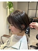 オリーブアッシュ×くびれショート