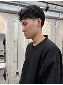 テーパーフェード/オールバック/大人ツヤ髪/fade/baber