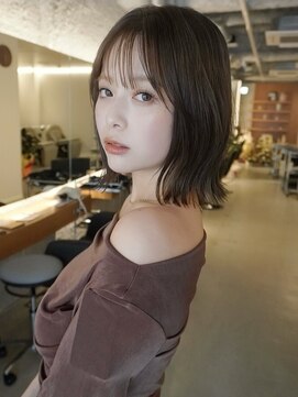 POCKET郡山安積店 ショートカットレイヤーカット髪質改善縮毛矯正【4月1日OPEN予定】 くびれボブ×髪質改善カラー