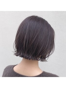 アンリエラ(Unliera) 切りっぱなしボブ/ほんのりレイヤー/ラベンダーブラウン