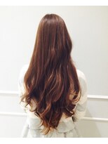 ランダムハイライトカラー☆ロングデザインカラー 銀座美容室