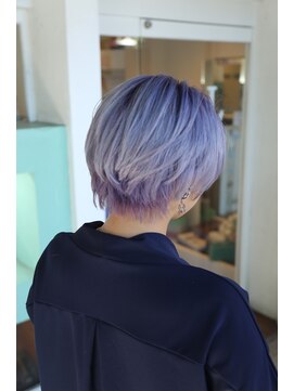 シエル ヘアーメイクアップ(CieL hair make up) アイスブルー☆ダブルカラー☆ケアブリーチ☆