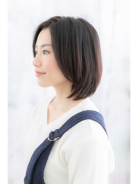 ミック ヘアアンドビューティー 大山店(miq  Hair&Beauty) 清潔感と好感度◎大人かわいい黒髪ツヤ感ボブディ